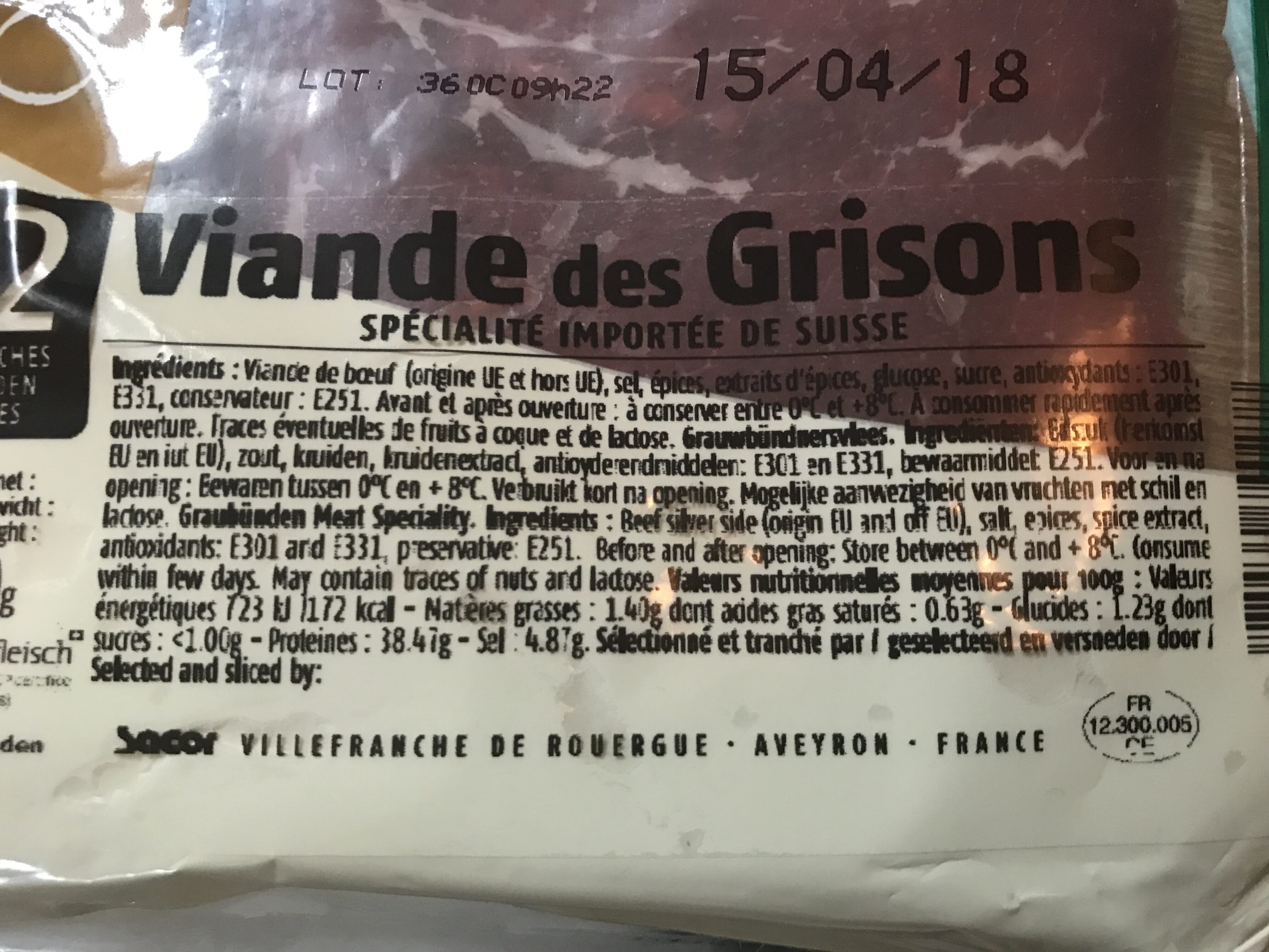 Bastides Bastides Grisons Meat Speciality (beef) 12 Slices packshot
