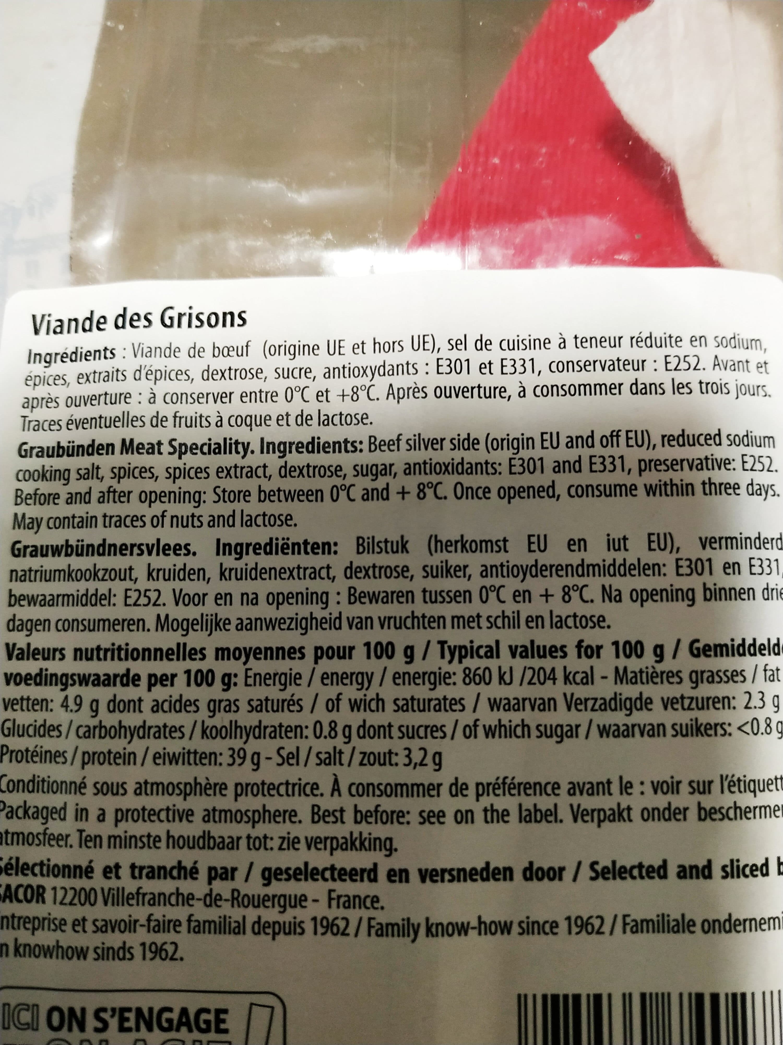 Bastides Bastides Grisons Meat Speciality (beef) 12 Slices packshot