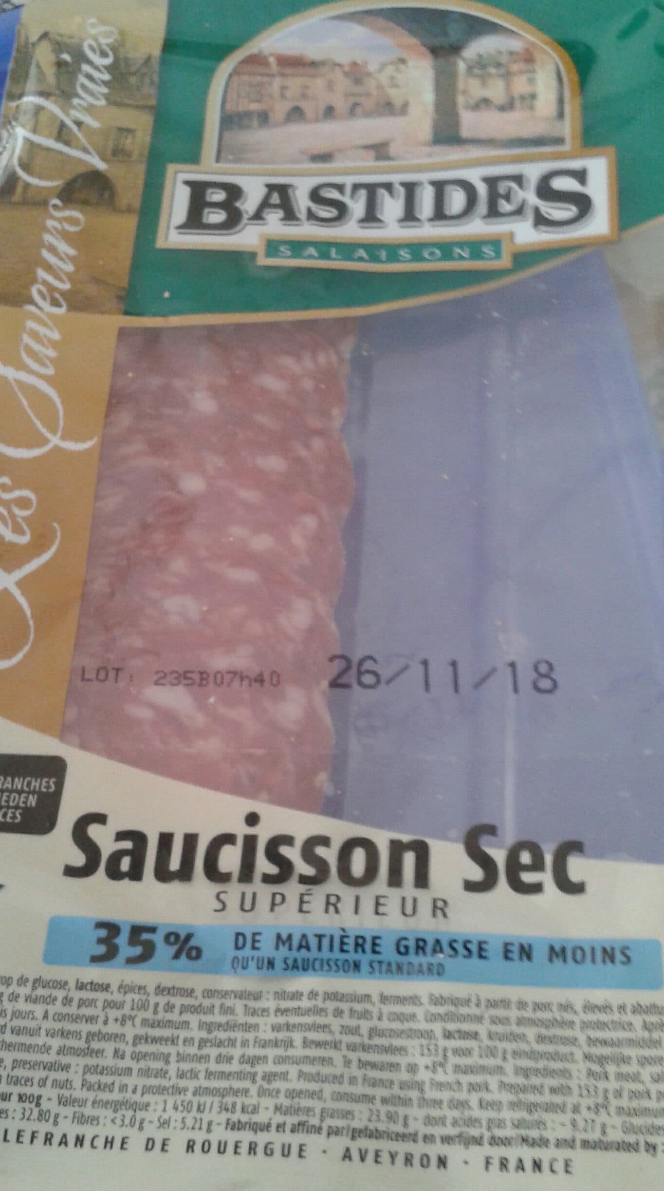 Bastides Salaisons Saucisson Sec packshot