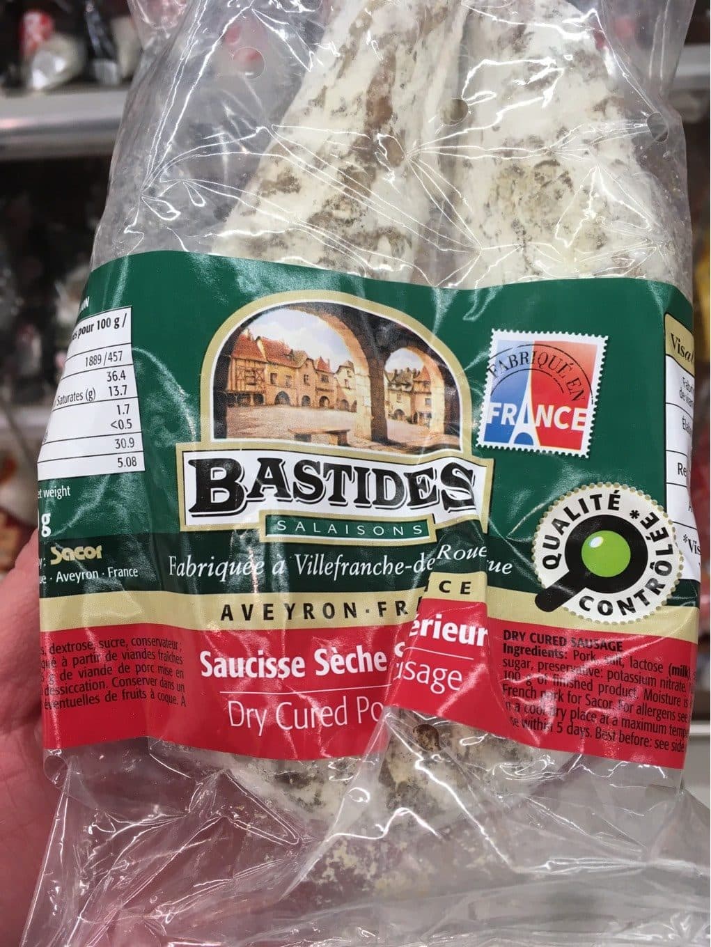 Au pays des bastides SAUCISSE SECHE SUP COURBE packshot