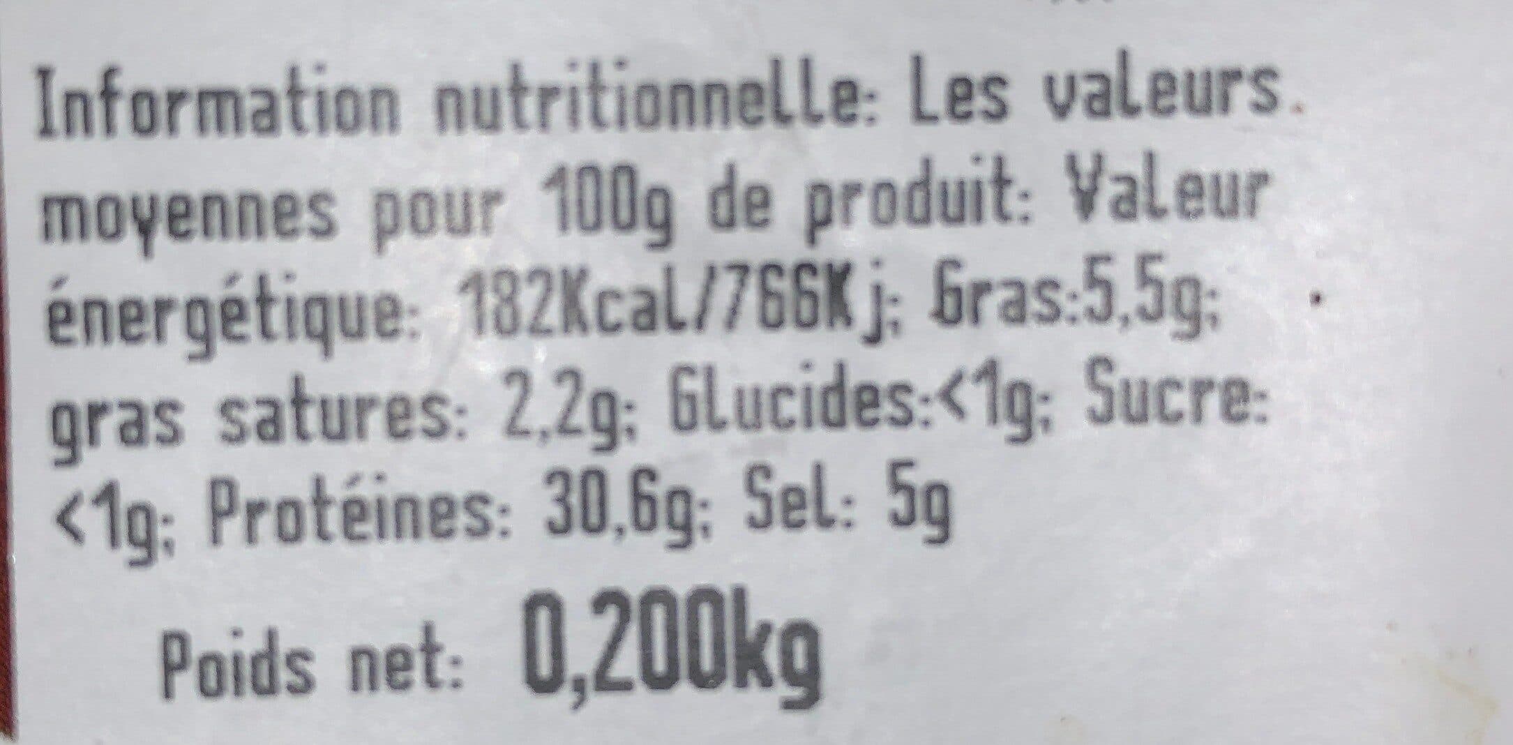 Open Food Facts Jambon Serrano du pays basque tranché packshot