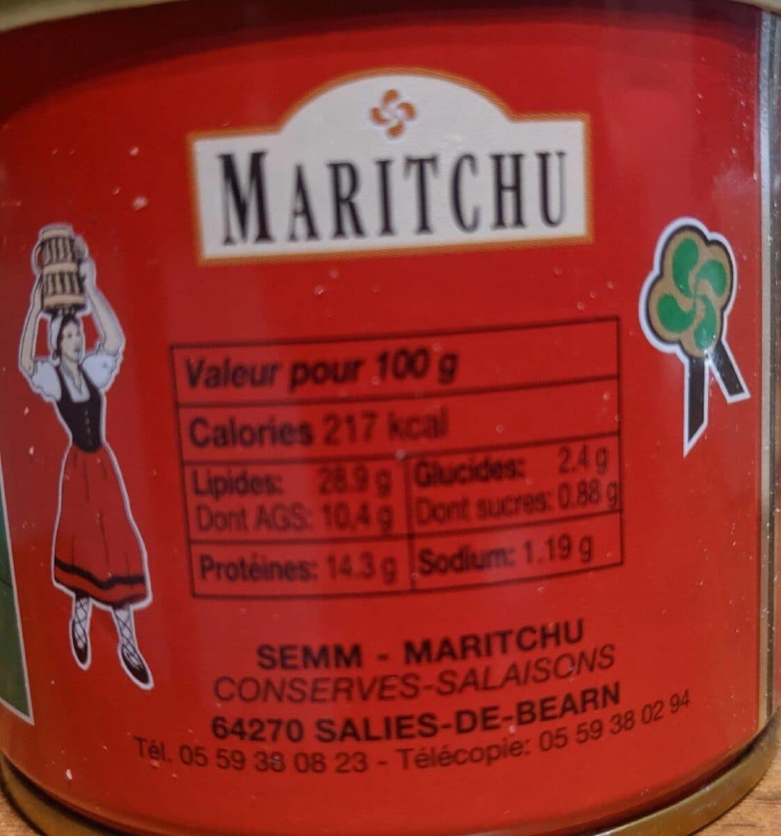Maritchu Pâté basque piquant packshot