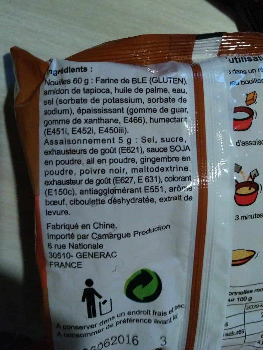 Open Food Facts Nouille packshot