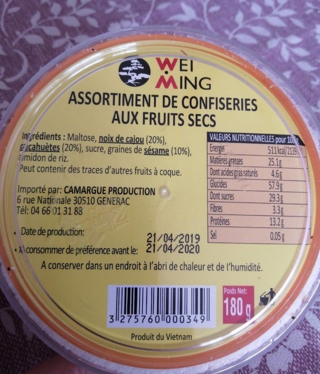 Wei Ming Assortissement de confiseries aux fruits secs packshot
