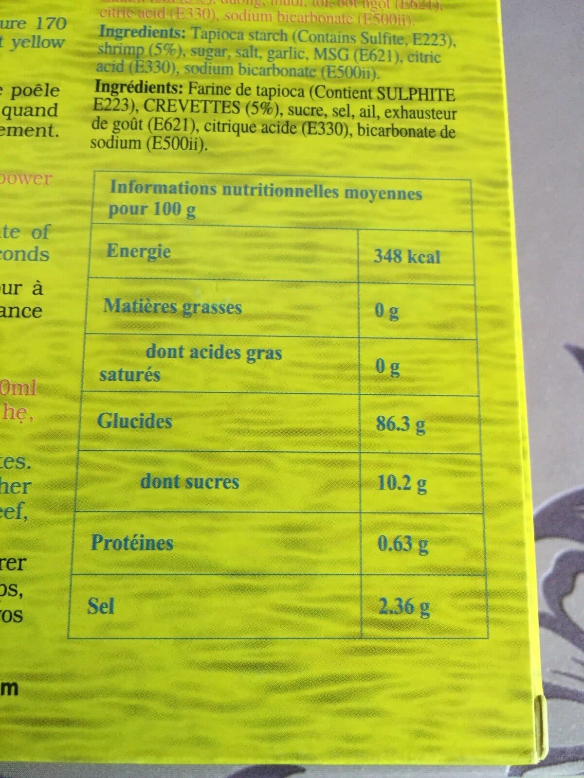 Open Food Facts Chips de crevettes packshot