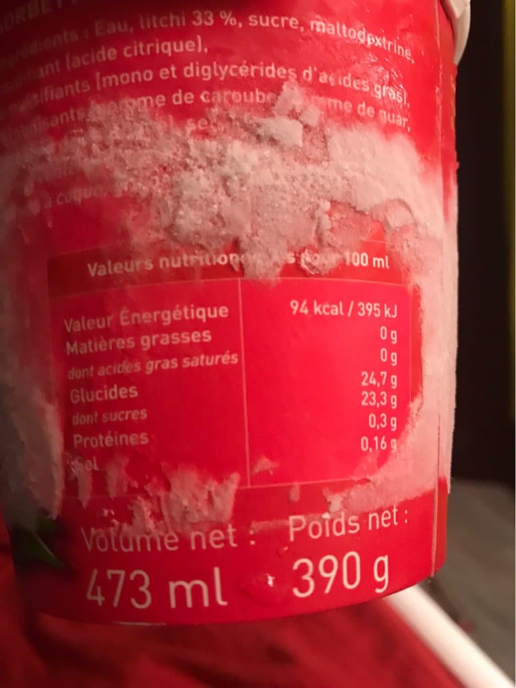 Wei Ming Sorbet litchi packshot