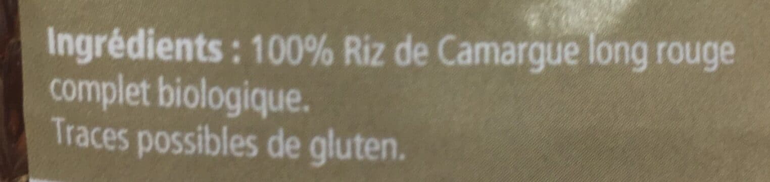 Camargue Production Riz de Camargue IGP long rouge complet bio packshot