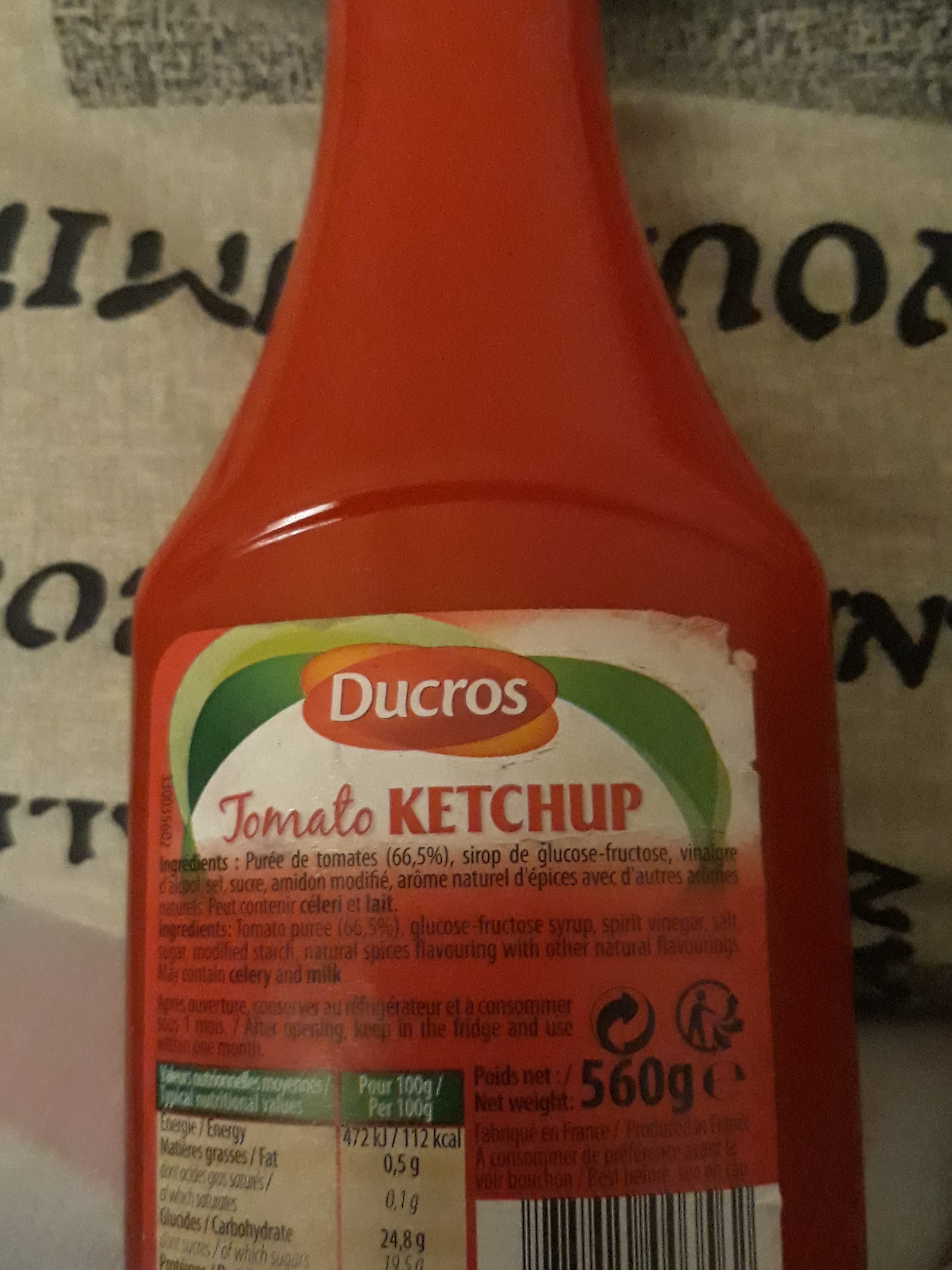 Ducros Tomate ketchup packshot