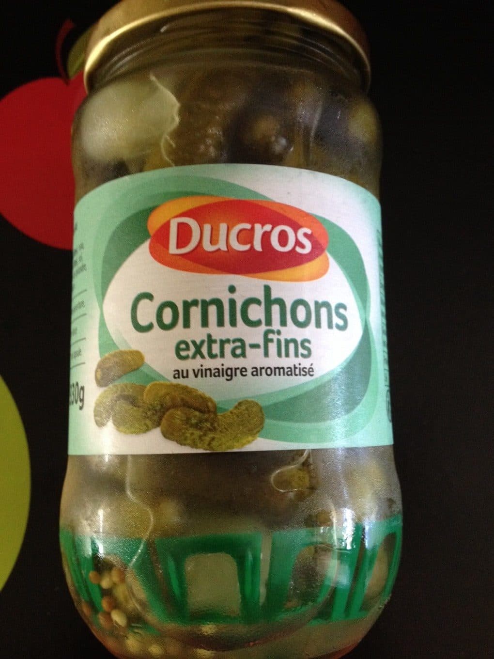 Ducros Cornichons pasteurisé au vinaigre aromatisé packshot