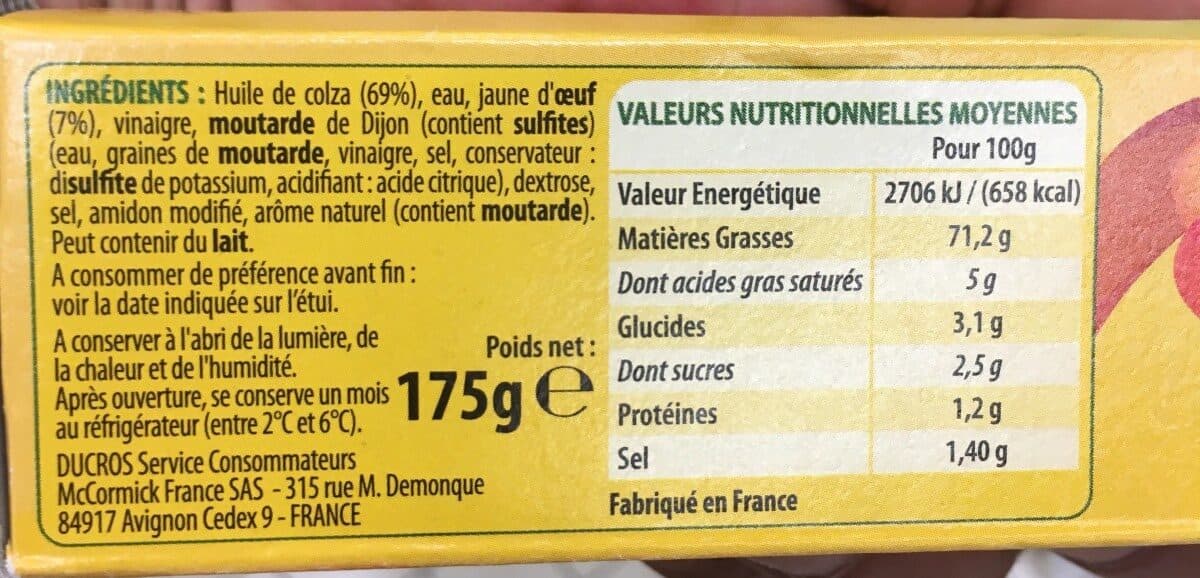Ducros Mayonnaise packshot