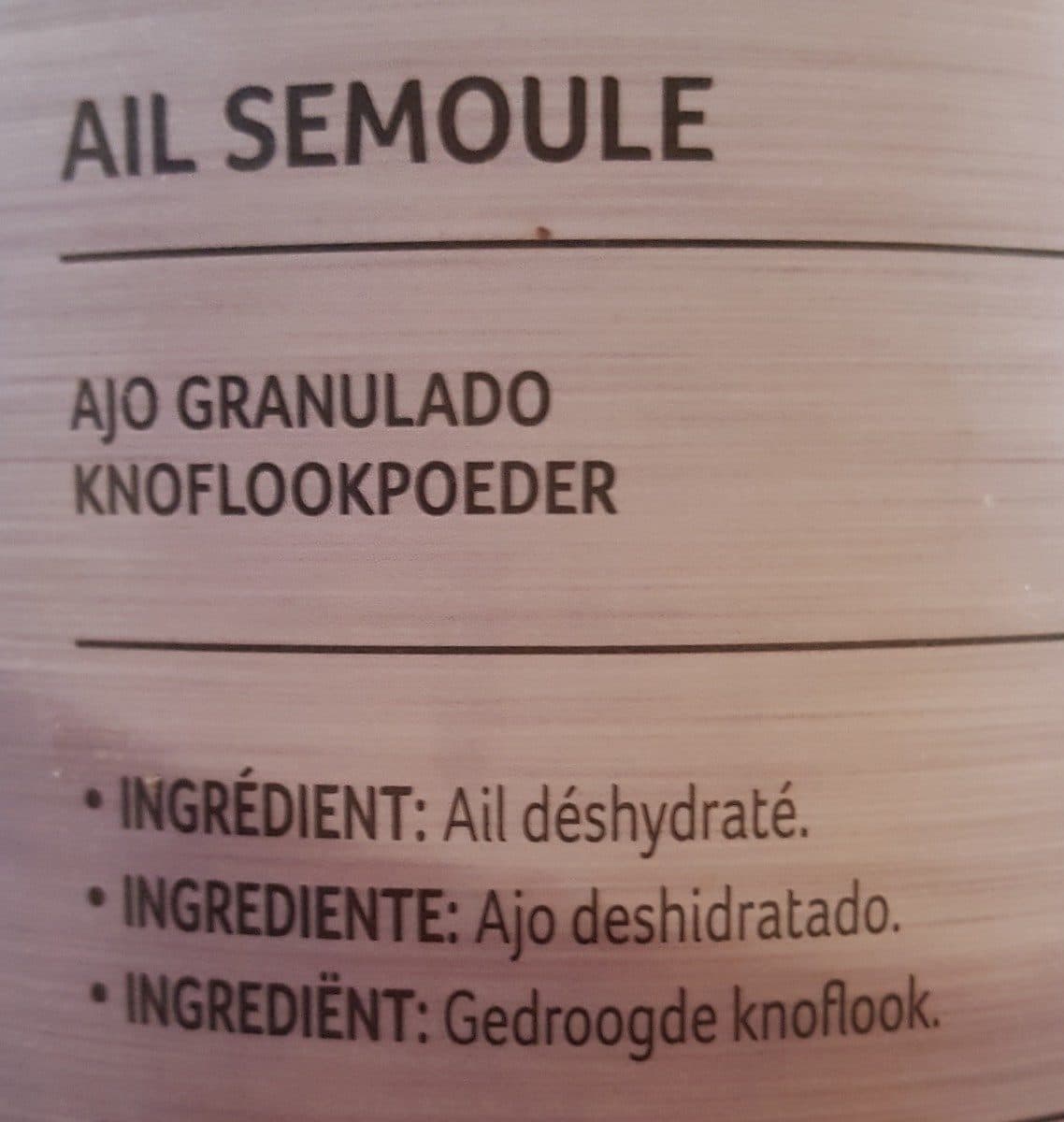Ducros Ail semoule packshot