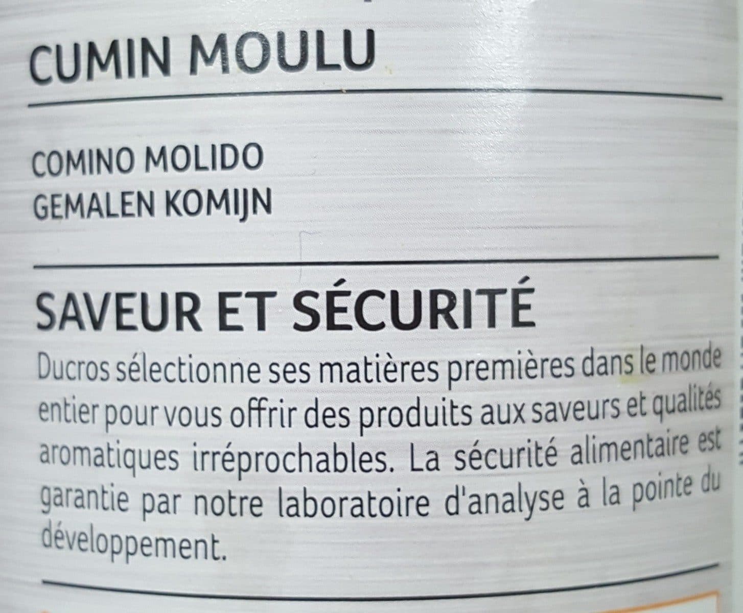 Ducros Cumin Moulu packshot