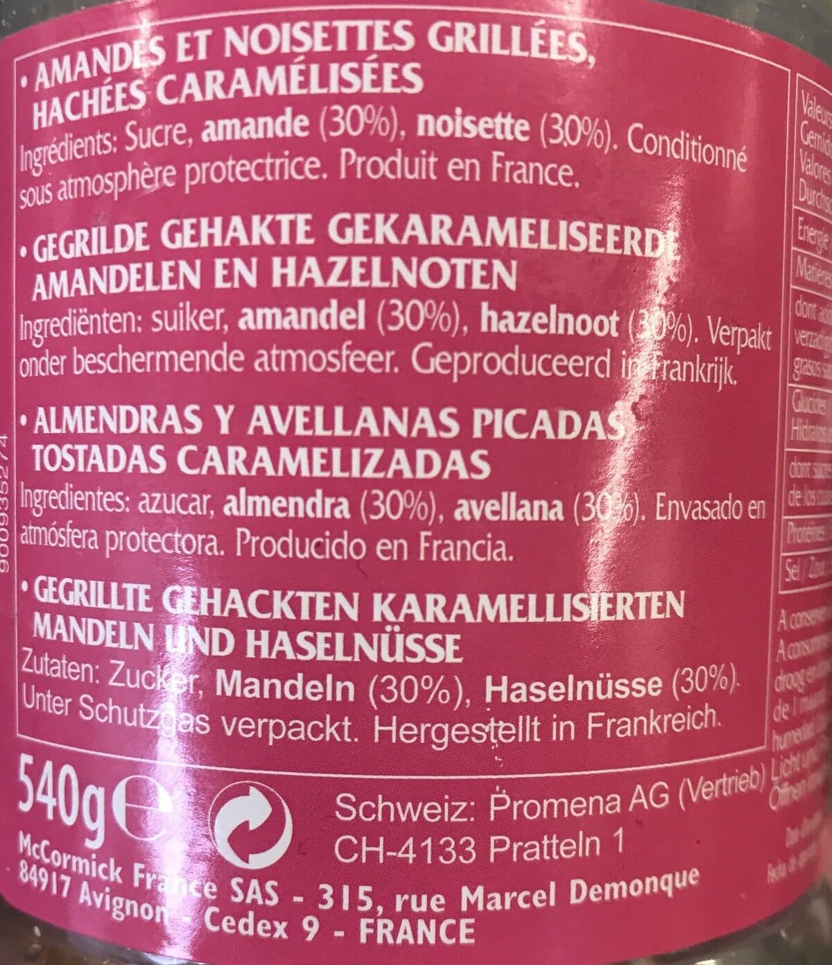 Vahine Bte 540G Pepites Caramelisees Vahine packshot