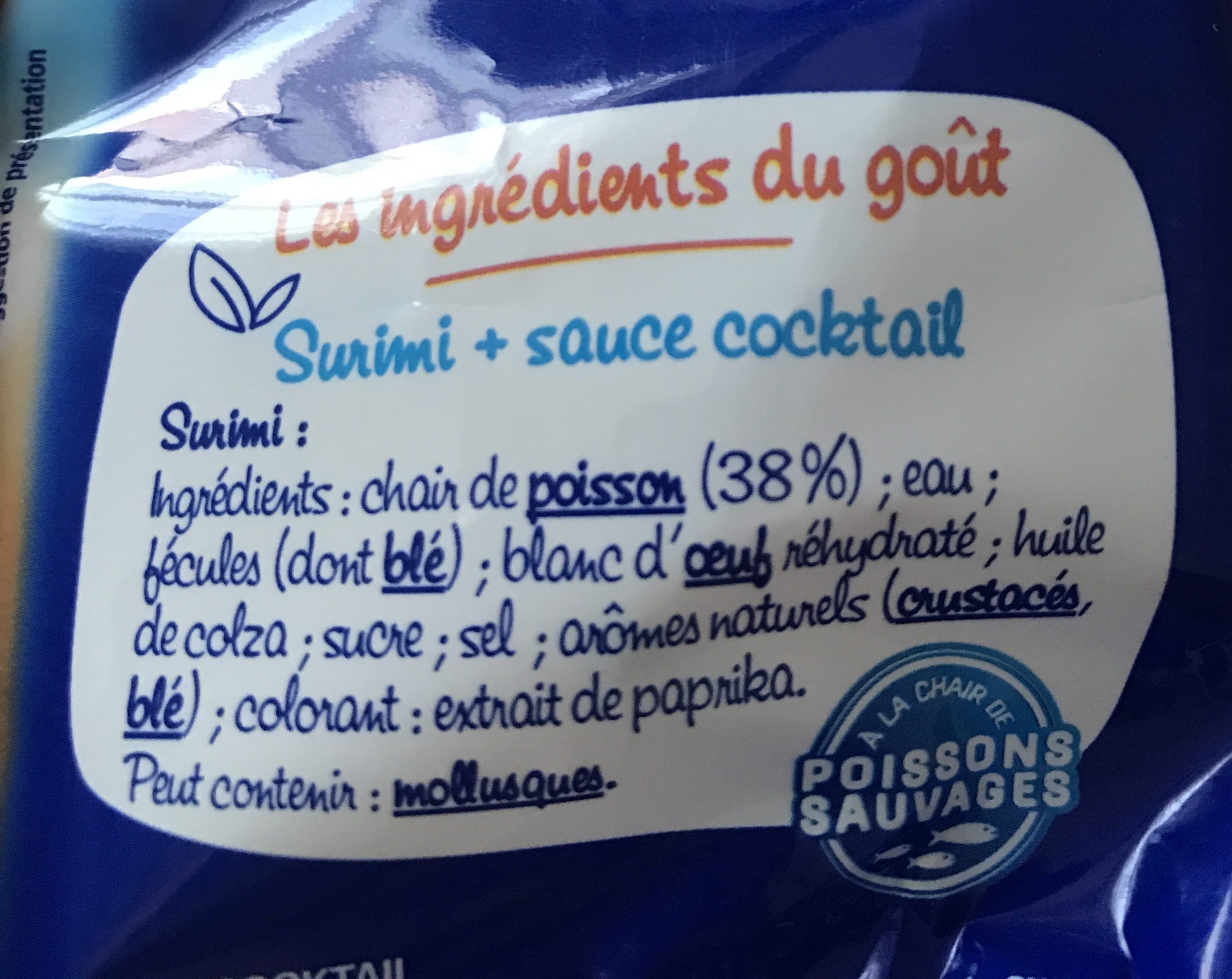 Coraya Surimi avec 1 sauce cocktail packshot