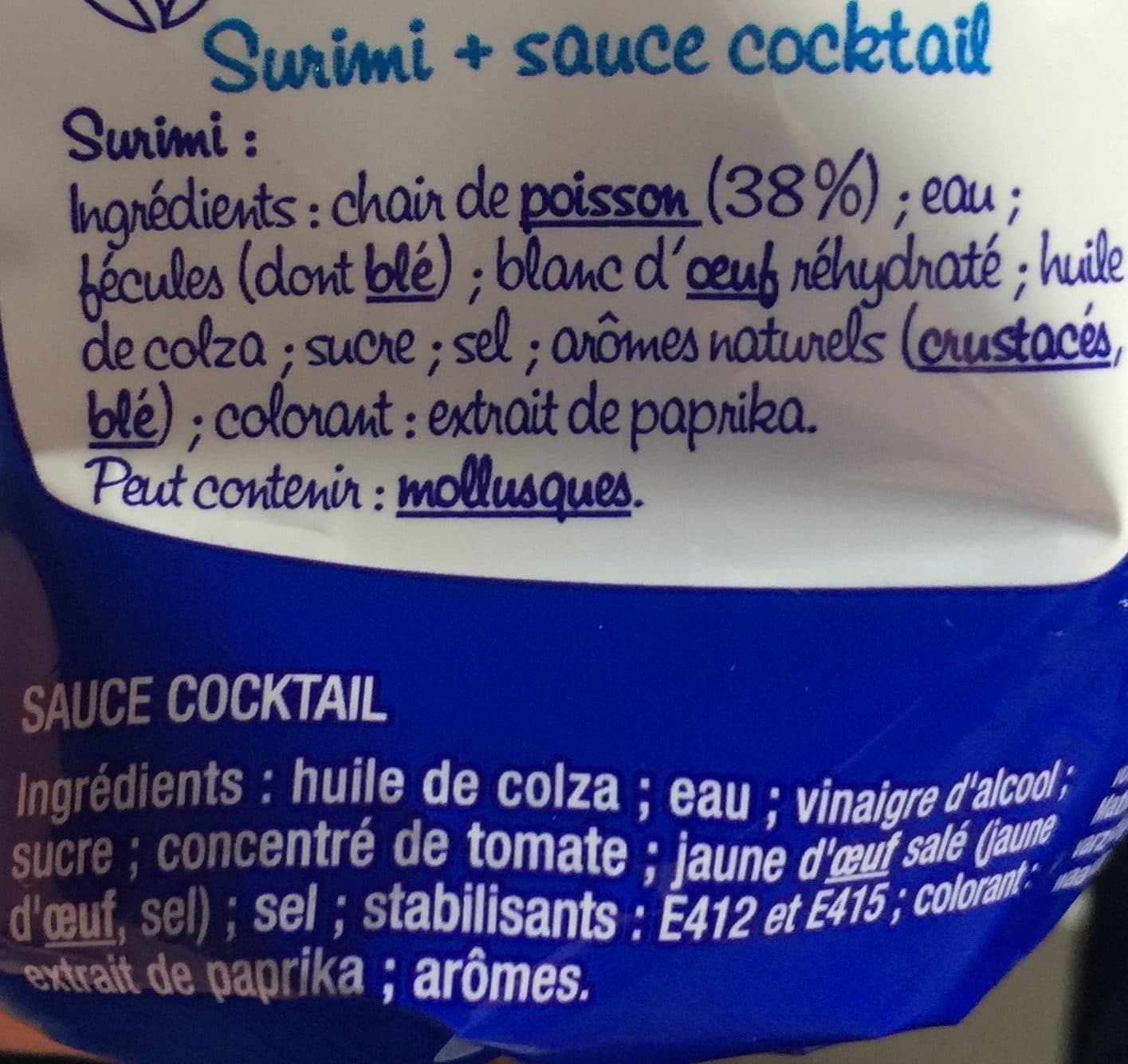 Coraya Petits coraya avec 1 sauce cocktail packshot