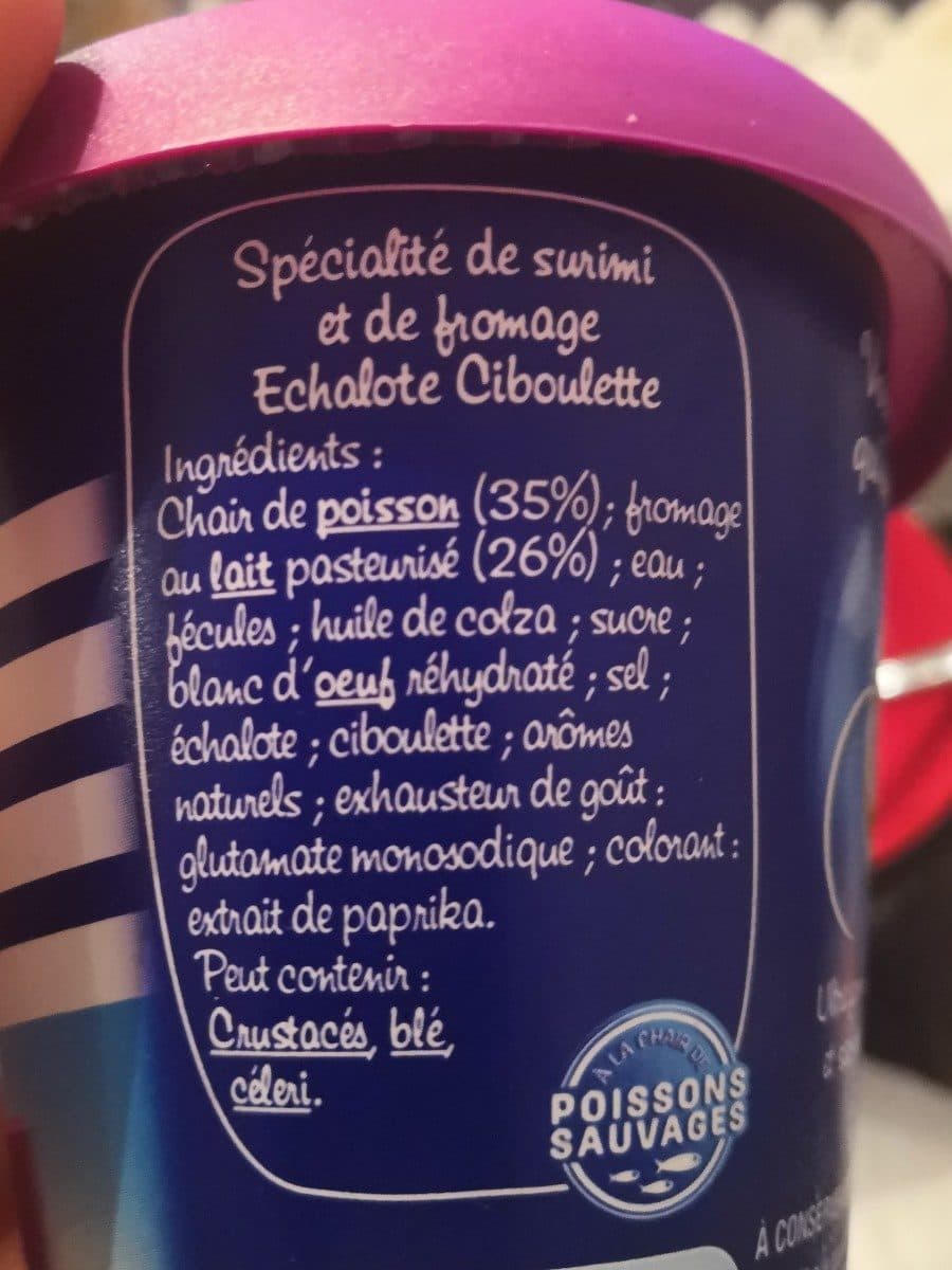Alliance Océane Spécialité de Surimi et de Fromage Echalote Ciboulette packshot