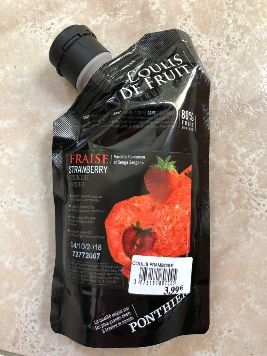 Open Food Facts Coulis de fraise packshot
