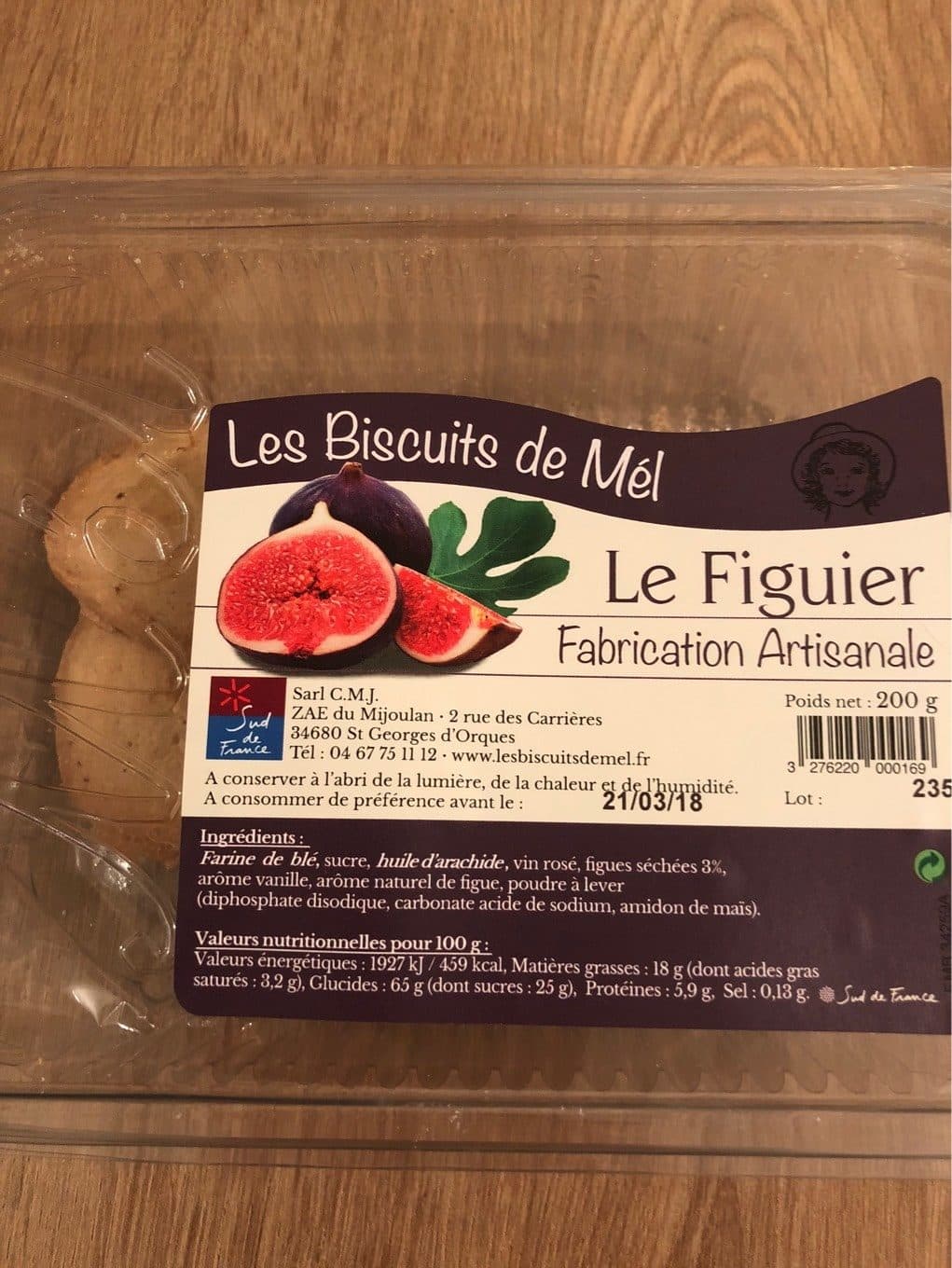 Les Biscuits de Mél Le Figuier packshot