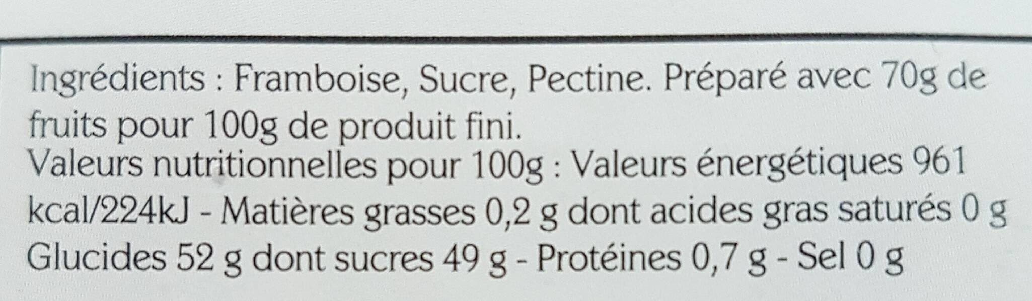 Les Confitures de Mél Confiture de framboise packshot