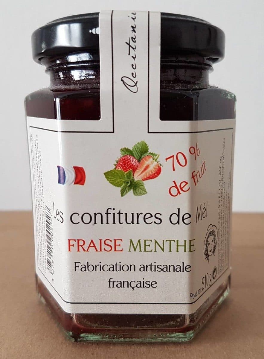 Les Confitures de Mél Confiture fraise menthe packshot