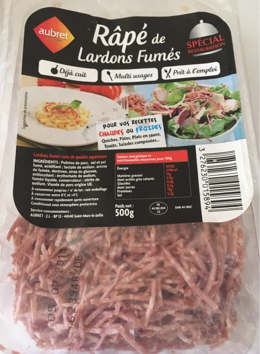 Open Food Facts Râpé de Lardons Fumés packshot