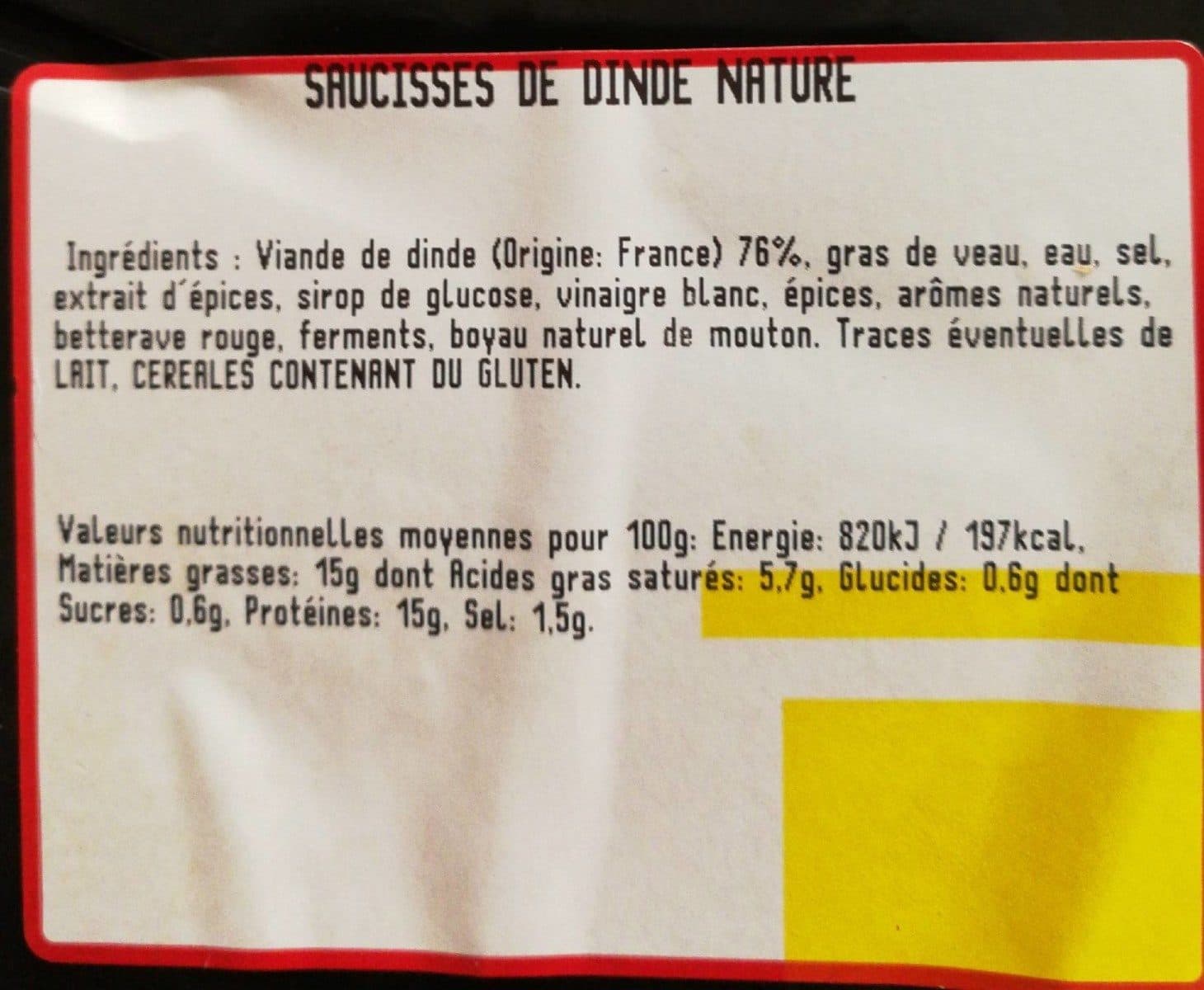 Royal Bernard 6 saucisses nature packshot