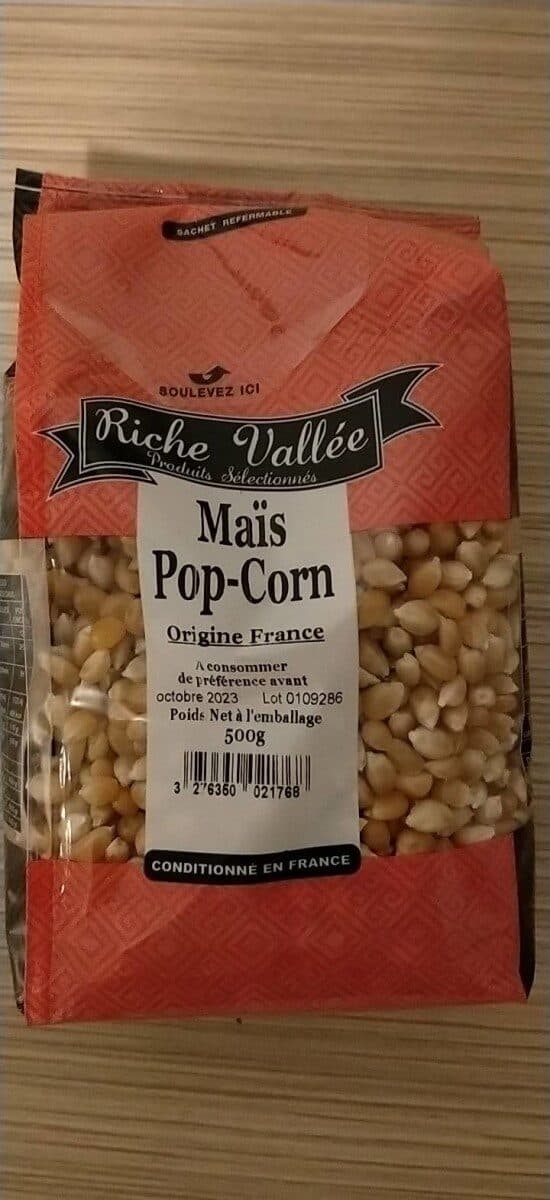 Riche Vallée Maïs pop corn packshot