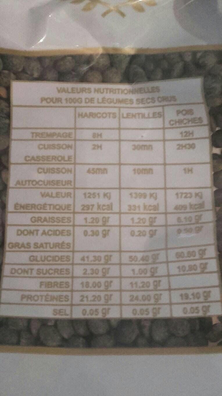Maison Duru Lentilles vertes du Berry packshot