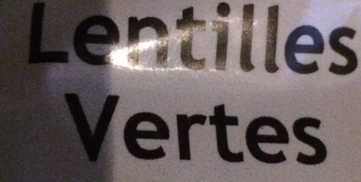 Tartines & Potager Lentilles vertes packshot