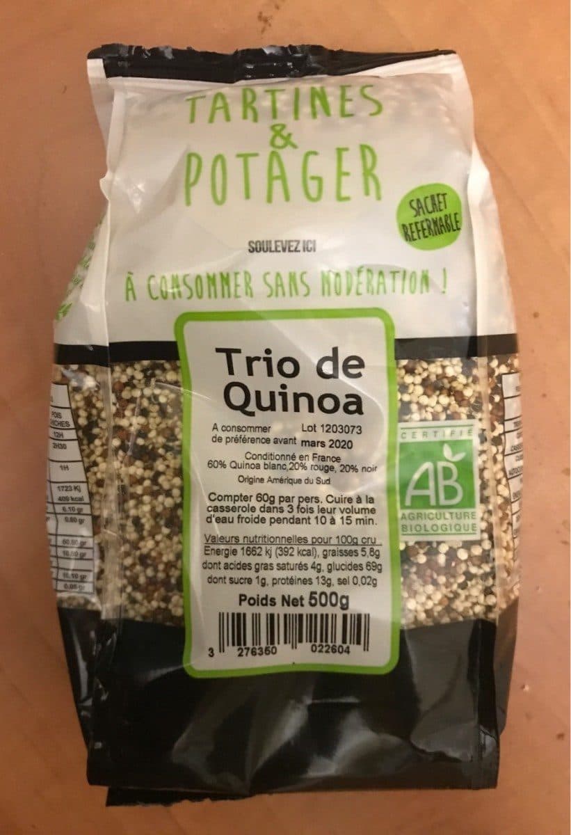Tartines & Potager Trio de Quinoa packshot