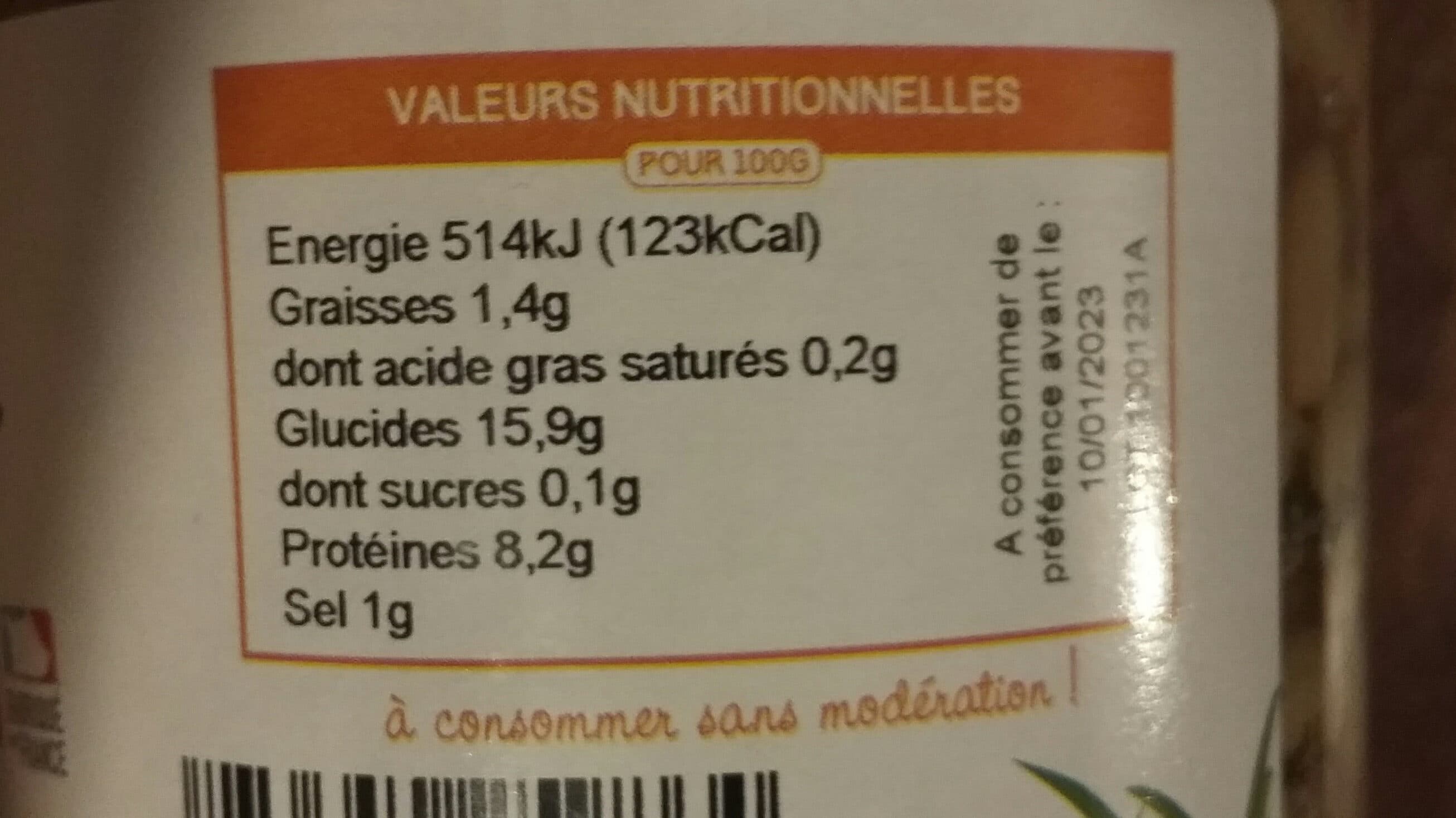 Open Food Facts Flageolets aux herbes packshot