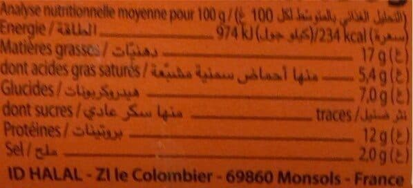 Id Halal El’Hindy de volaille goût bœuf fumé packshot
