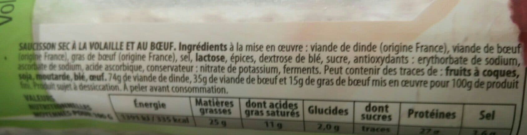 Réghalal Saucisson sec volaille veau halal packshot