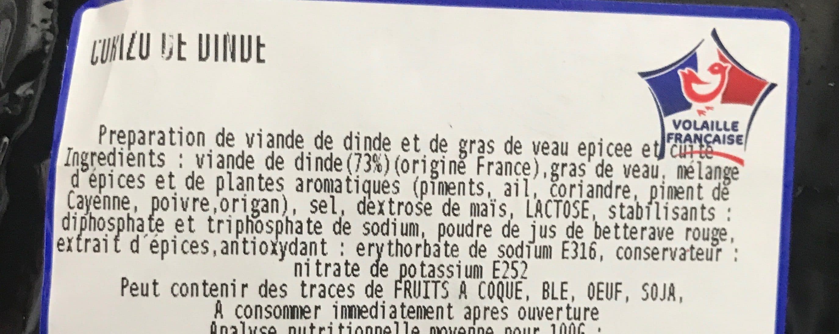 Médina Halal Corizo de dinde packshot