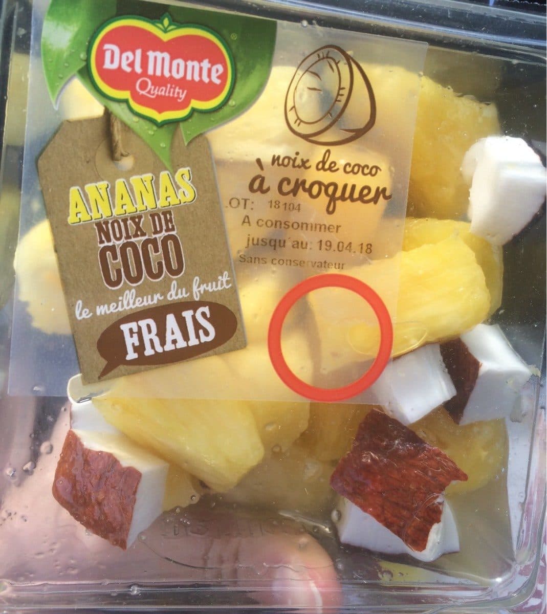 Del Monte Ananas noix de coco packshot