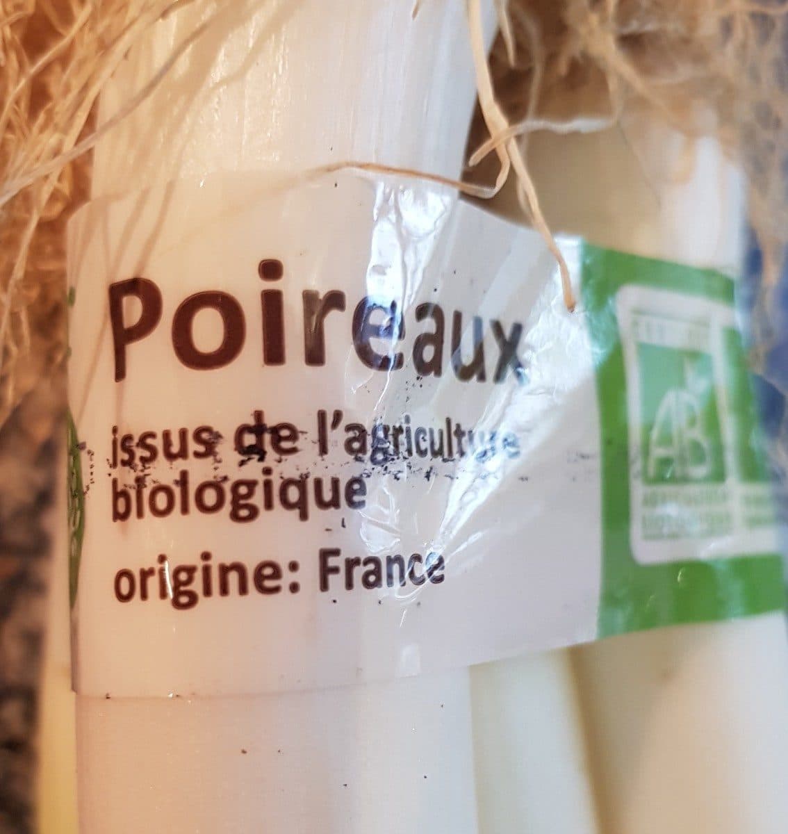 Carrefour Poireaux Bio packshot