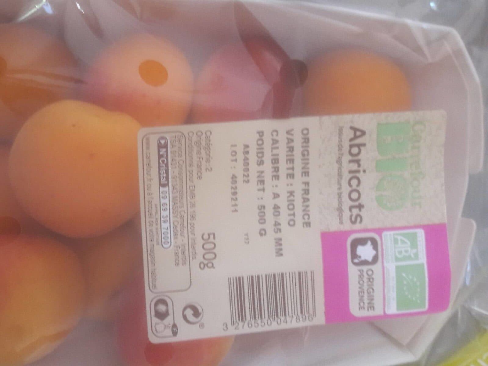 Carrefour BIO Abricots bio packshot