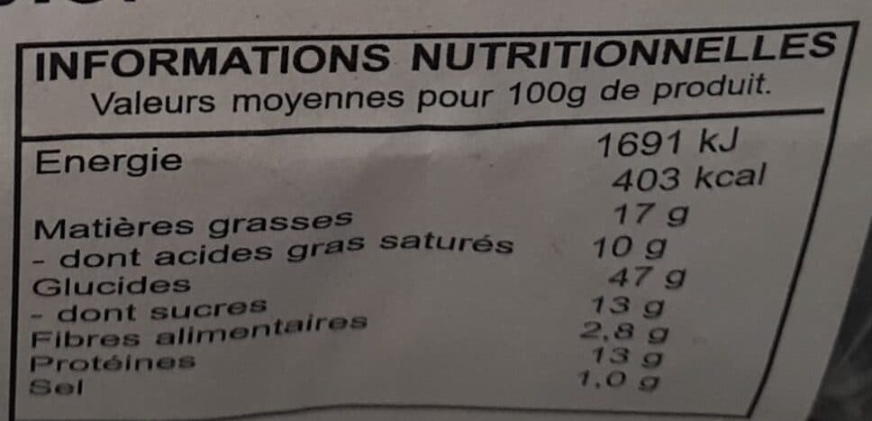 Open Food Facts Brioche Nanterre packshot