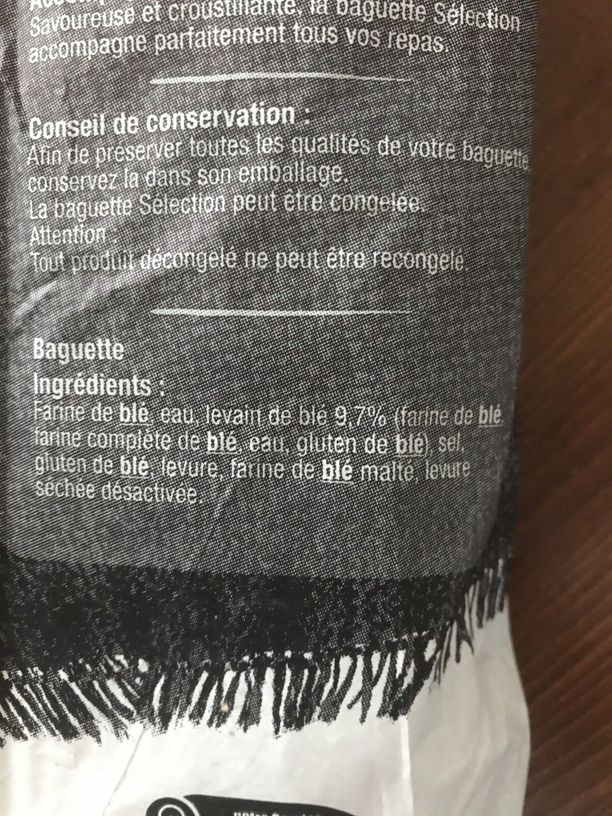Open Food Facts Baguette Complète packshot