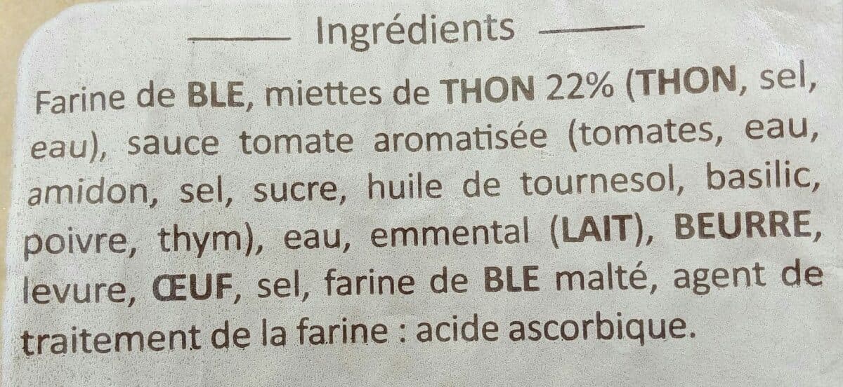 Open Food Facts Fougassette Thon packshot