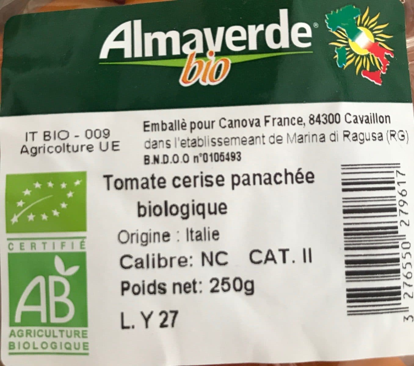 Almaverde Bio Tomate cerise panachee packshot