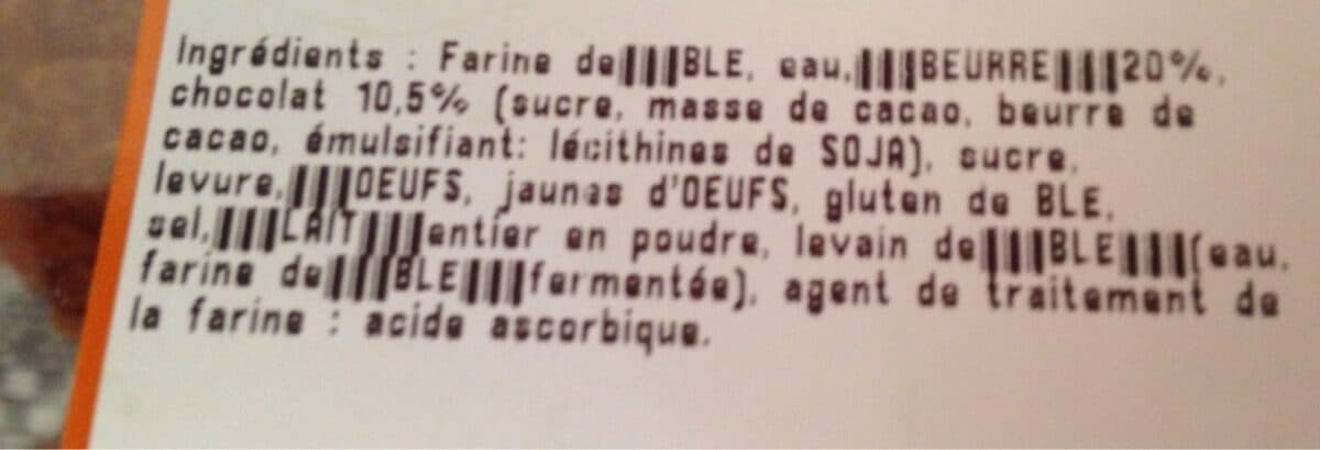 Open Food Facts Pain au chocolat packshot
