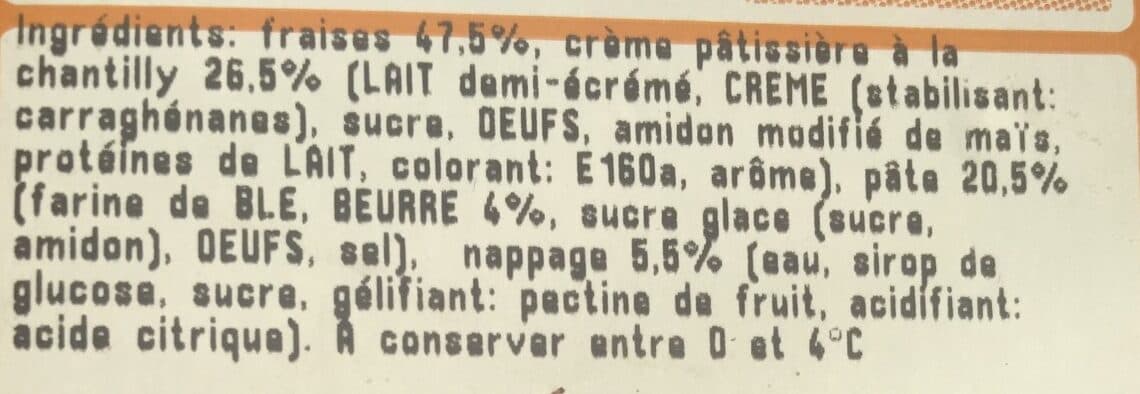 Open Food Facts Tarte fraise packshot