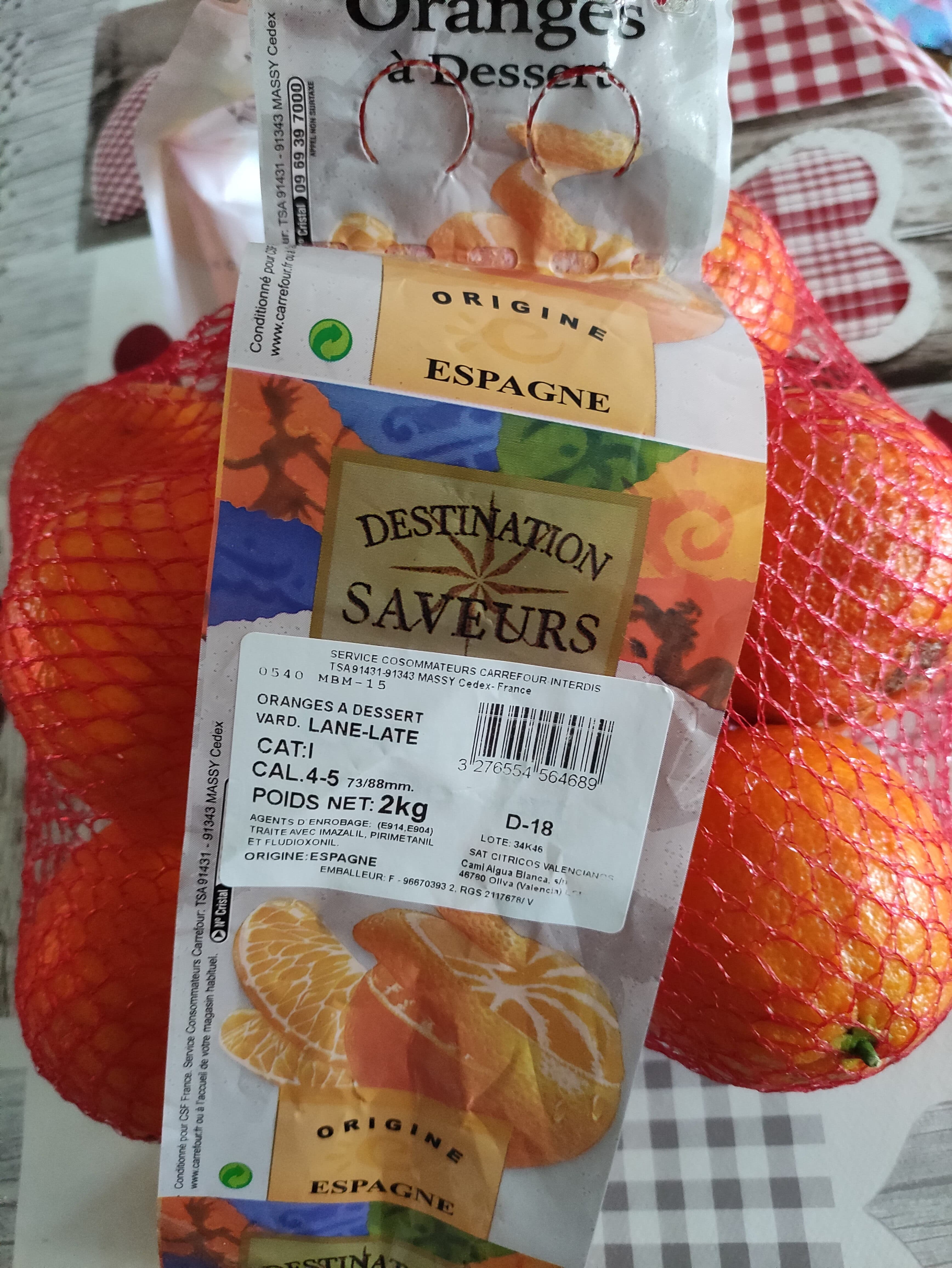 Destination saveurs Orange a dessert packshot
