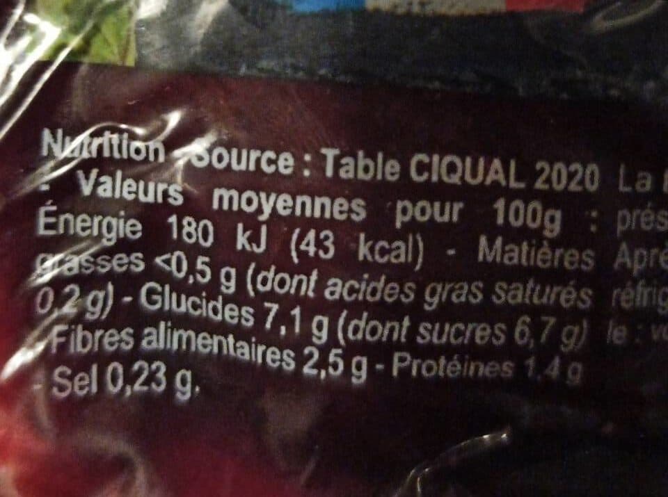 Carrefour Betteraves rouges cuites et épluchées packshot