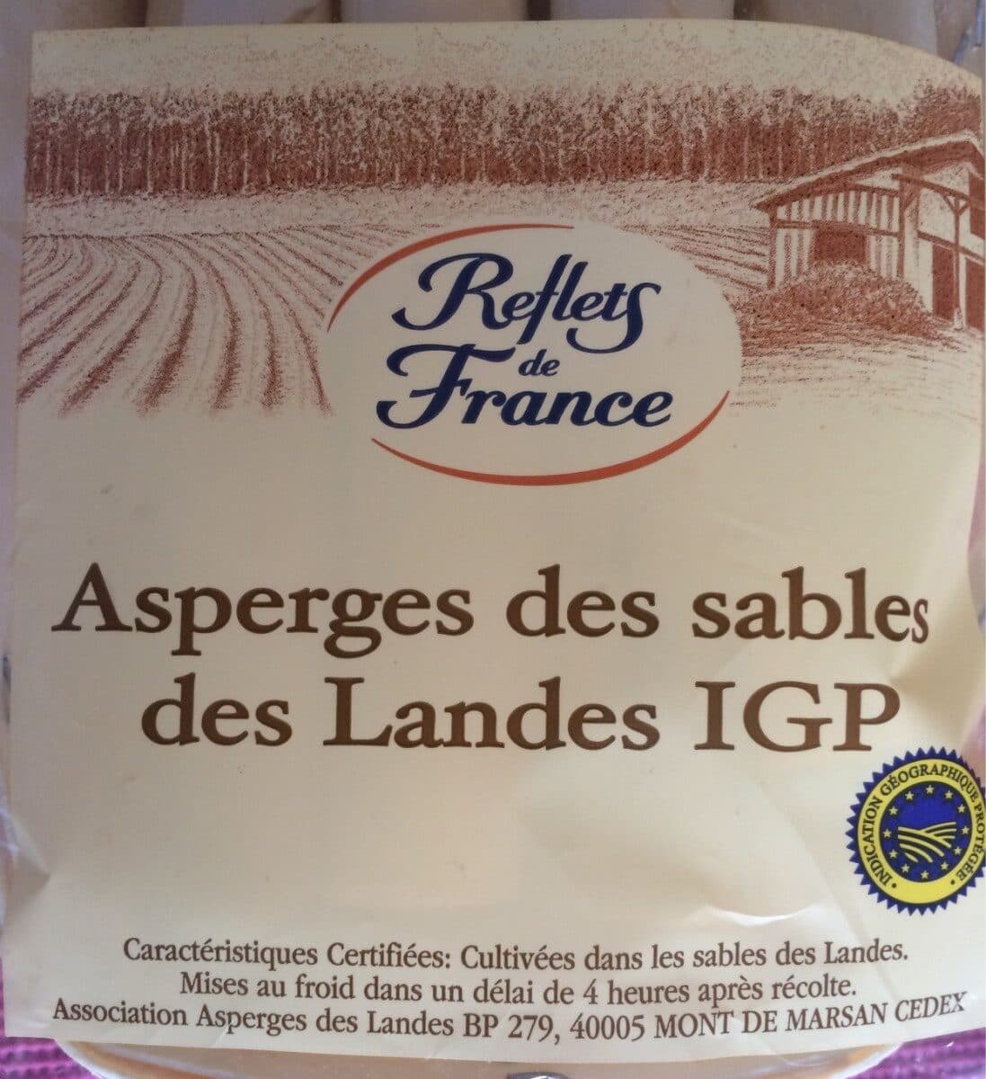 Carrefour Asperge des sables des Landes IGP packshot