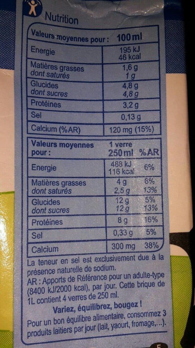 Carrefour Lait demi écrémé stérilisé UHT packshot