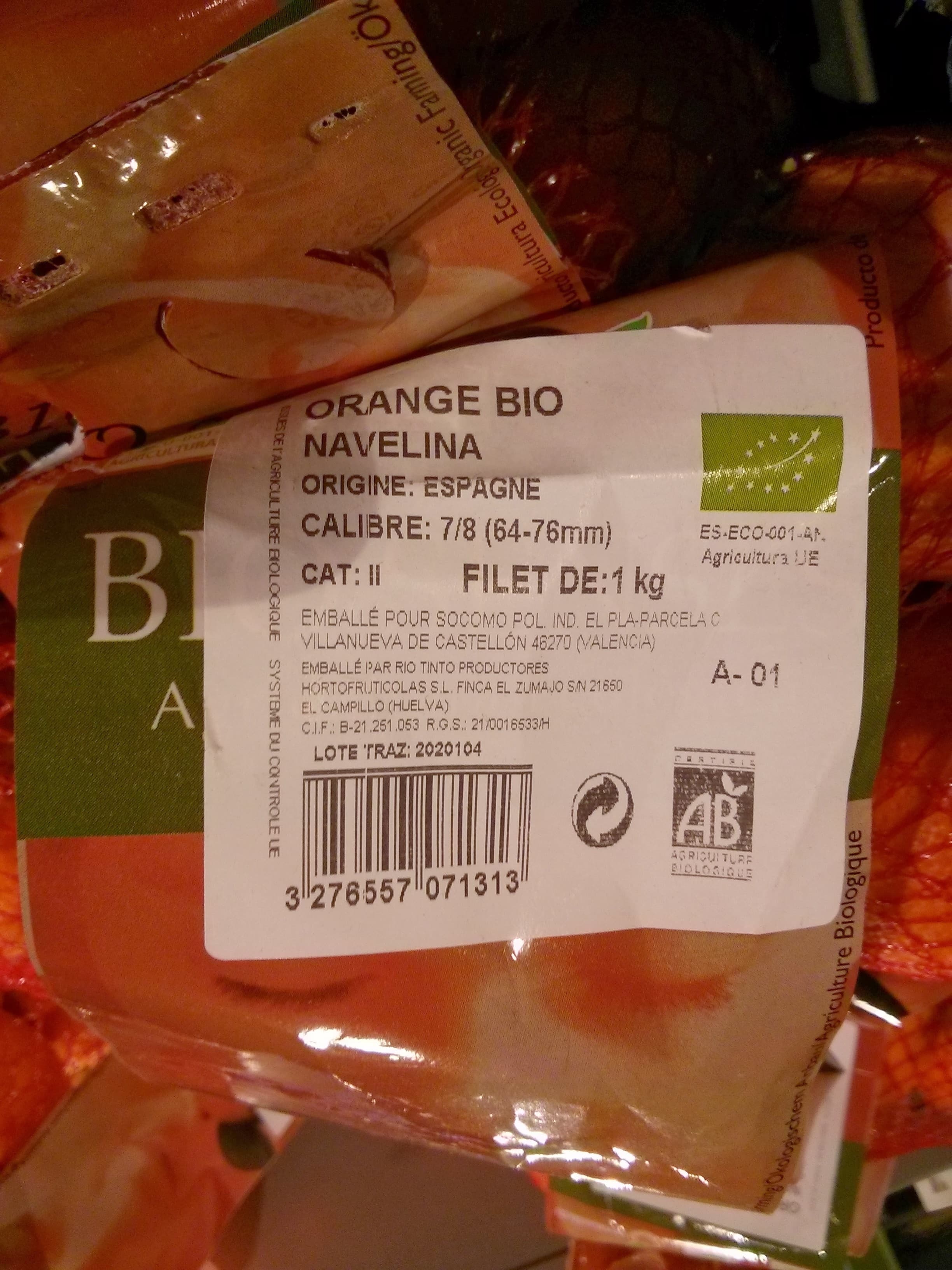 Rio Tinto Oranges bio packshot