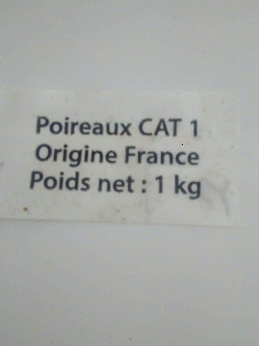 Open Food Facts Poireau packshot
