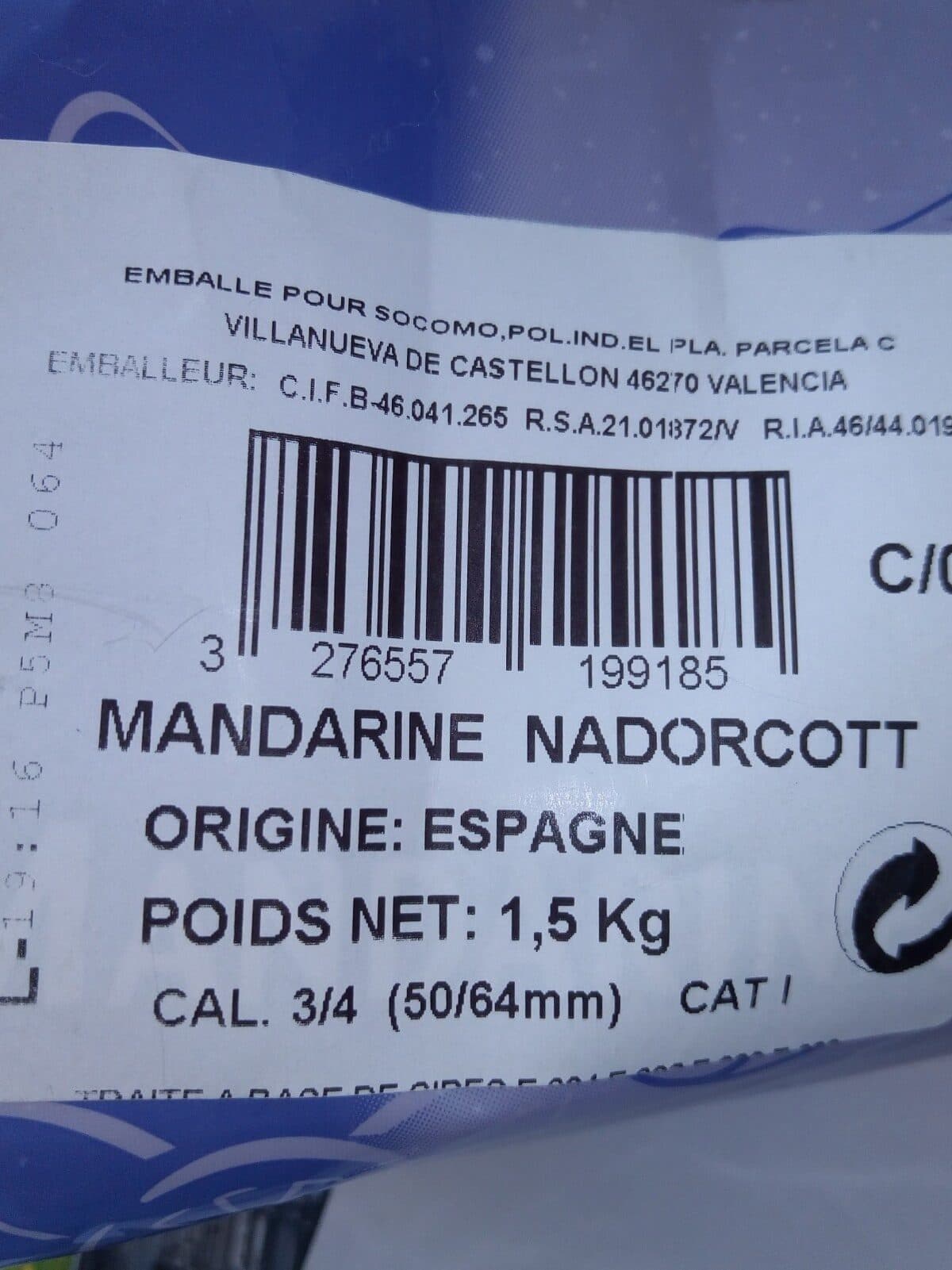 Mandarine Mandarines packshot